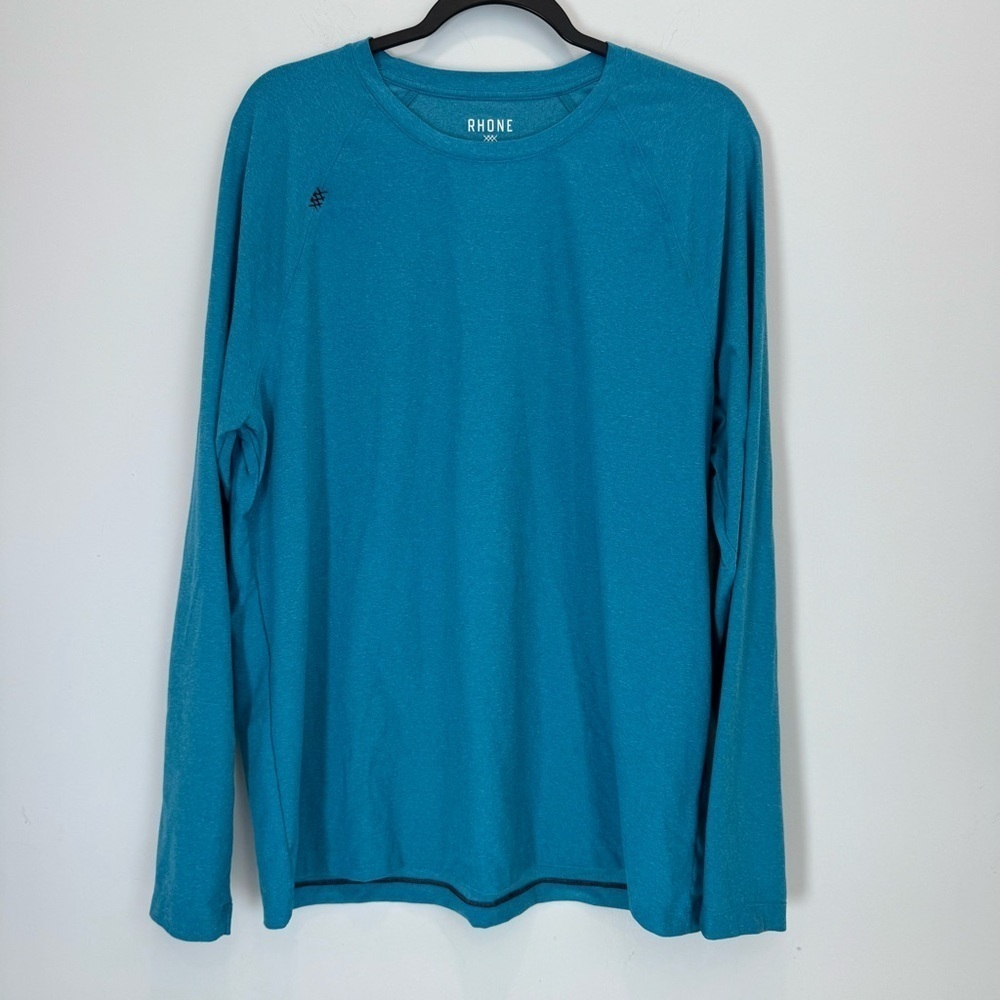 Rhone Shirt XL Mens Blue Long Sleeve Pullover Crew Neck